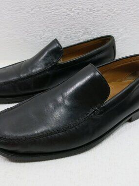 Cole Haan Black Leather Dress Moccasin Loafers Men's Casual Footwear Sz 9 M